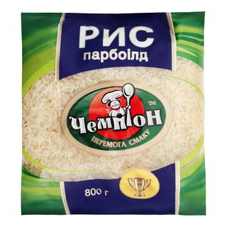 Крупа фас. ЧЕМПІОН Рис довгозернистий парбоілд / 800г