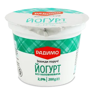Йогурт РадиМо без наповнювача 2% ст 200г
