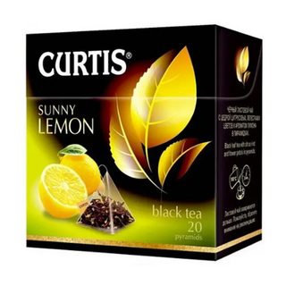 Կուրտիս Թեյ սև արևային կիտրոն 20x1.7գր 
