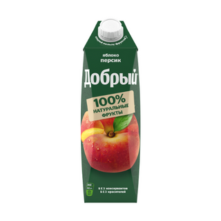 Напиток Добрый Яблочно-персиковый 35%, 1 л.