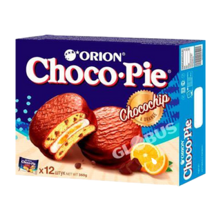 Печенье Orion Choco Pie chocochip orange 12шт 360г- 2115
