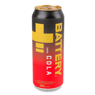 Напій енергетичний Battery Taste Cola безалкогольний сильногазований з/б 0,5л