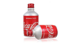 გაზიანი სასმელი "Coca Cola" თუნუქის ბოთლი 300 მლ.