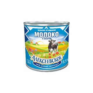 შესქელებული რძე "ალექსევსკოე" 380 გრ / 4607109470169