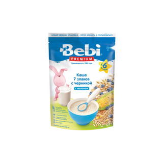Bebi Premium / Բեբի Պրեմիում Շիլա Կաթնային 7 Հացահատիկ, Հապալաս, Պրեբիոտիկներ 200գ