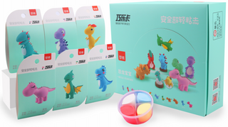 საძერწი თიხა/Light Clay Series Baby Dinosaur (6 Assorted Models) (PDQ)