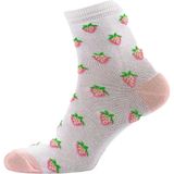 Шкарпетки жіночі Siela високі RT1312-158 Полунички 36-39 Біло-рожеві