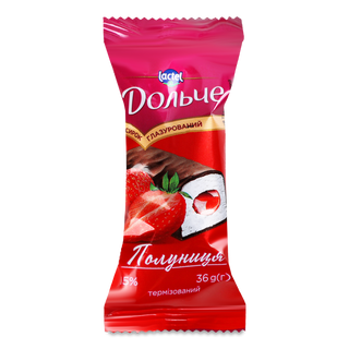 Сирок глазурований «Дольче» полуниця 15% жиру 36г
