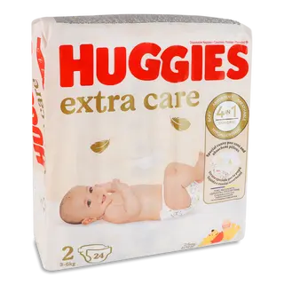 Підгузки Huggies Extra Care 2 (3-6 кг) 24шт