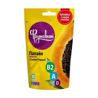Цукаты Папайя желтая Фрутовит 100г
