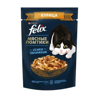 Корм Влажный Felix Мясные Ломтики Курица 75 Г