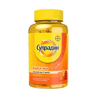 Супрадин Ведмежуйки Пастилки Жувальні №30
