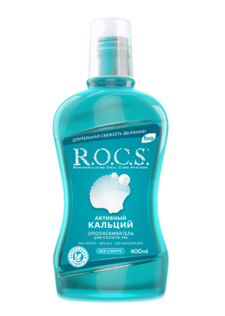Rocs Ополаскиватель Для Рта Активный Кальций 400мл