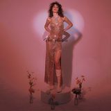 Платье "Мерцание звезд" [Золотой, S-M ] (23.1.3)