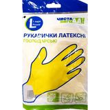 Рукавички латексні ЧИСТА ВИГОДА! господарські L 1 пара