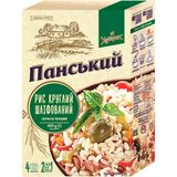 Рис Хуторок Панський круглий шліфований 4 пакети для варки по 100 г