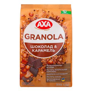Гранола AXA з шокол. та карам. / 330г