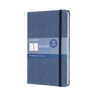 Записник Moleskine Denim Середній / Лінійка Антверпен Синій