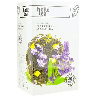 Чай чорний Hello Tea Чебрець-лаванда 20 шт по 2 г