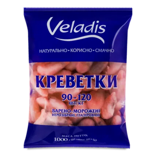 მოხარშული კრევეტი 90\120 1 კგ