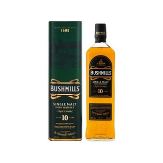 ერთალაოიანი ირლანდიური ვისკი Bushmills. 10 წლიანი - 0.7L