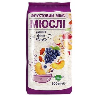 მიუსლი ხილის მიქსი 300გრ დოქტორ ბენერი