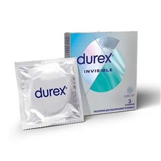 Презервативи Durex Invisible латексні з силіконовою змазкою 3 шт.