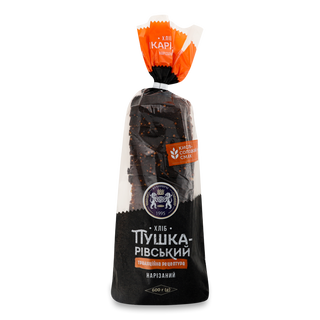 Хліб «Кулиничі» «Пушкарівський» житньо-пшеничний формовий нарізаний 600г