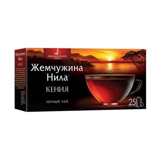 Жемчужина Нила, Чай Жемчужина Нила 25Пак Черный Кенийский, шт, ШК: 4605246003745