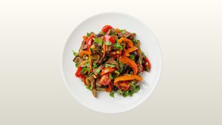 ბადრიჯნის სალათი (წინა დღის წარმოება)