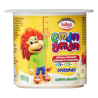 ლოკო მოკო იოგურტი ვაშლით და მსხლით 1.5% 110 გ./4860051007757