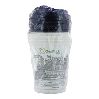 Բաժակներ թղթե մեկանգամյա օգտագործման «Oval Pack» 6 հատ