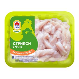 Стріпси Наша Ряба з курячого філе охолоджені 500 г