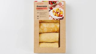 Блинчики с творожным муссом и клубникой, зам.