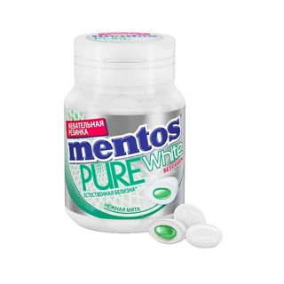 Ментос White Нежная мята 54 гр шк: 46198051