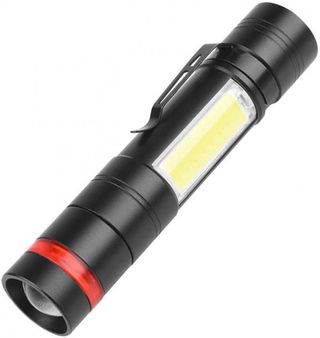 Ліхтарик ручний Quantum Assistant QM-FL1030 3W LED+COB USB, з функцією Power Bank