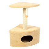 Дряпка Природа Д11у кутова з будкою бежева арт.PR740313