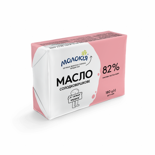 Масло Молокія Екстра солодковершкове 82% 180г м/у