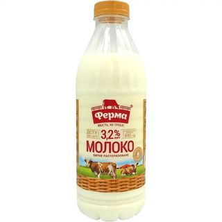Молоко Ферма 3.2% пастеризоване 840 г