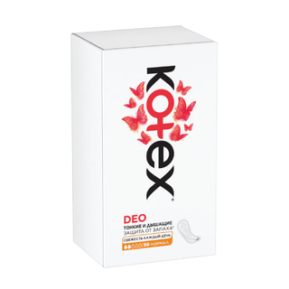 Kotex - ყოველდღიური საფენი დეო ნორმალი - 56 ც