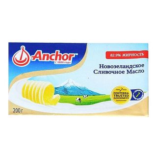 Կարագ սերուցքային «Anchor» 200գ, յուղայնությունը՝ 82.9%