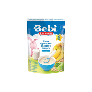Bebi Premium / Բեբի Պրեմիում Շիլա Կաթնային Միրգային, Հացահատիկային Ասորտի Պրեբիոտիկներ 200գ