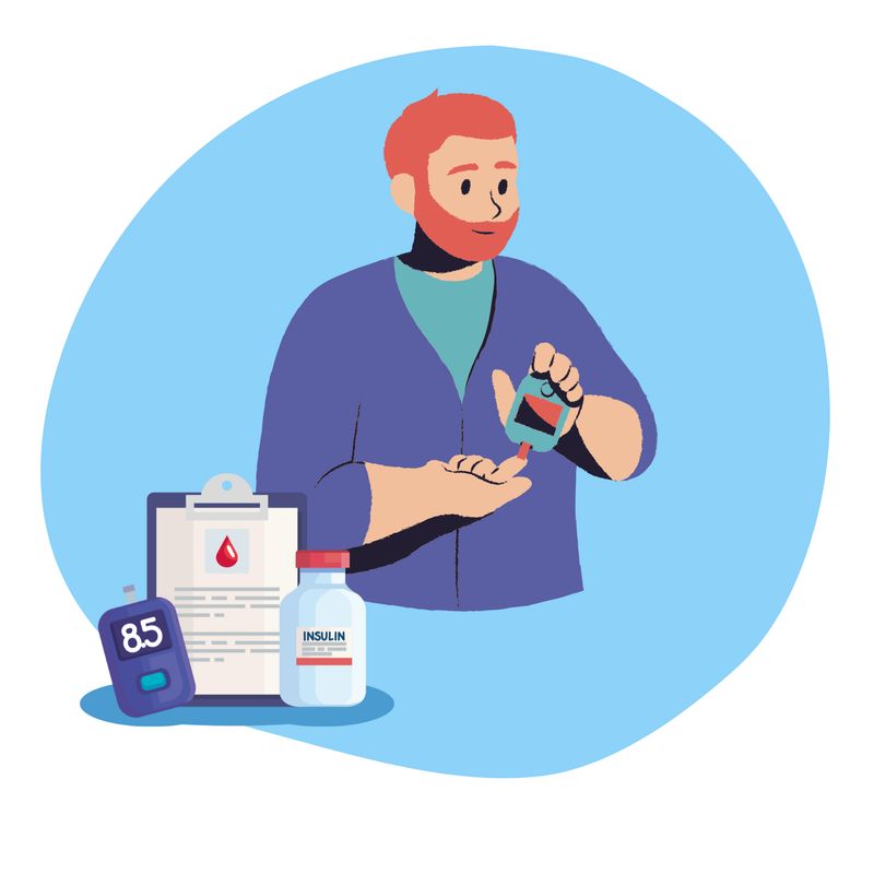 При сахарном диабете