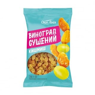 Виноград сушений 200г Своя лінія кишмиш