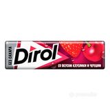 საღეჭი რეზინა ალუბლის და მარწყვის არომატით /დიროლი/  13,6გრ