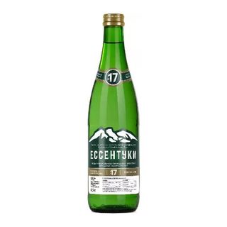 Вода минеральная Ессентуки №17 стеклянная бутылка 0,45 л