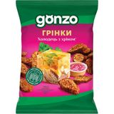 Грінки Gonzo житні зі смаком холодцю з хріном 50 г