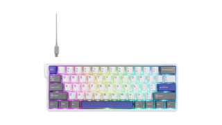კლავიატურა: AULA WIN60 HE MAX Edition RGB Wired Gaming Keyboard White/Grey/Blue (Wing Chun Magnetic Switch) 14672 (14827)