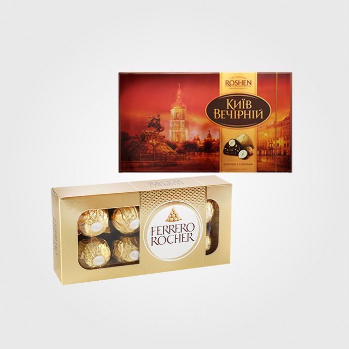 Цукерки в коробках