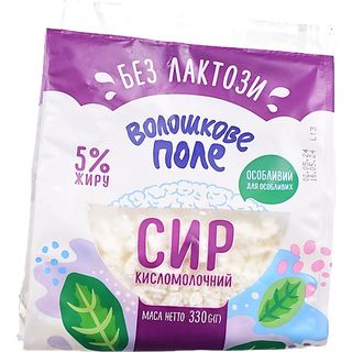 Сир кисломолоч. Волошкове поле 5% 330 г б/лактозний